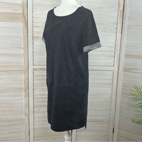 Vince Goat Suede Shift Mini Dress Small - Picture 9 of 15